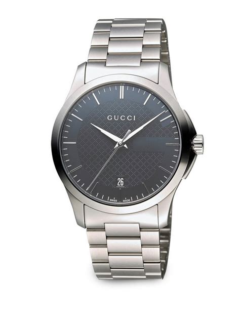 gucci diamond mens watch|men Gucci stainless steel watches.